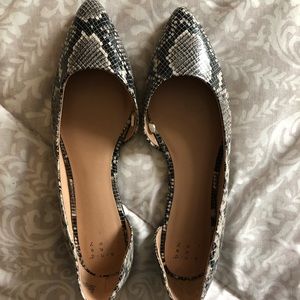 Snakeskin-like flats - Target. NEVER WORN.